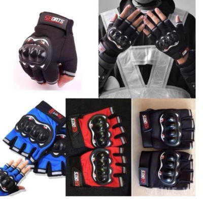 Găng tay Sport -hở ngón - Để đeo tay đi phượt - Do hở ngón nên thao tác sử dụng điện thoại dễ dàng - Hàng chính hãng