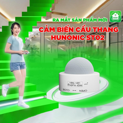 Cảm Biến Cầu Thang Hunonic ST02, Cảm Biến Điều Khiển Công Tắc Thông Minh Bật Đèn Cầu Thang - HNST02
