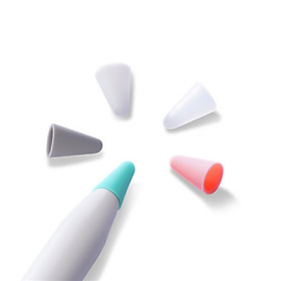 Bộ 10 Vỏ Đầu Silicon Dành Cho Apple Pencil 1, Apple Pencil 2 Dux Ducis Tip Cover_ Hàng Chính Hãng