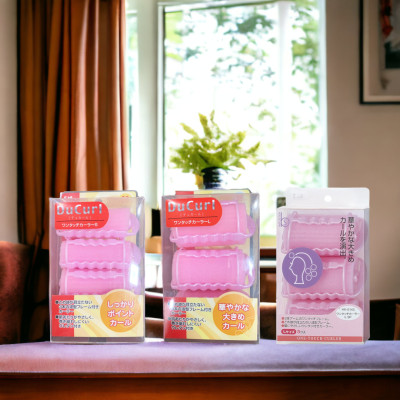 Lô Cuốn Tóc Làm Từ Nhựa Dẻo Cao Cấp Ducurl Kai HC0643 Size M - 33mm (Set 4 Cái)