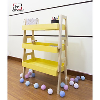 COMBO 3 KỆ GỖ ĐA NĂNG HÀN QUỐC MWFURNITURE MÀU VÀNG - COMBO 3 ACASE YELLOW