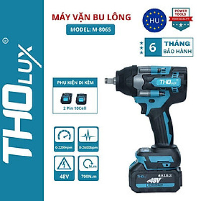 Máy vặn/ siết Bulong Tholux M-8065, Lực Siết 700N.m Mở Vặn Ốc Xe Tải