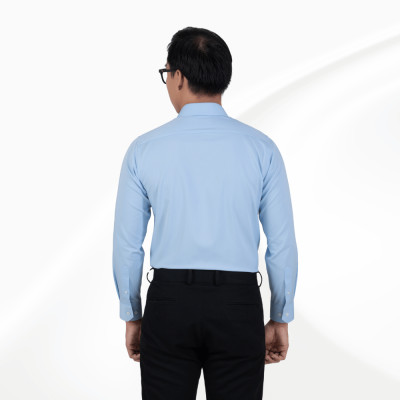 Áo sơ mi nam dài tay xanh có túi GENTITI By Thái Tuấn - 1C815HAKT005