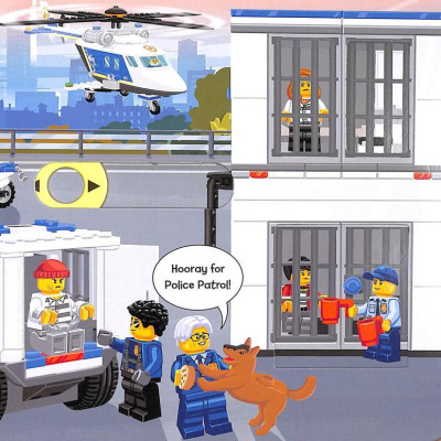 Sách ngoại văn: LEGO City. Police Patrol: A Push, Pull And Slide Book