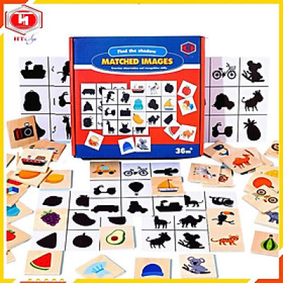 Đồ Chơi Trí Tuệ, Đồ Chơi Thông Minh Tìm Hình Theo Bóng Giúp Bé Rèn Luyện Trí Nhớ, Phản Xạ Nhanh