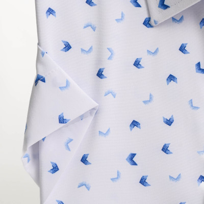 Áo sơ mi Khatoco tay ngắn lai ngang