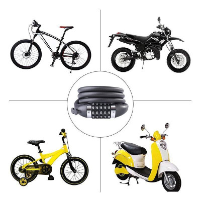 Khóa dây xe đạp 5 số dài 1,2m
