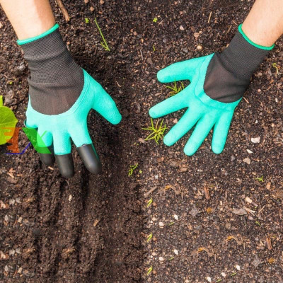 Găng tay  chuyên dụng làm vườn có móng vuốt , bới đất , chăm sóc cây , chống thấm nước , co giãn đàn hồi tốt siêu bền dễ vệ sinh 