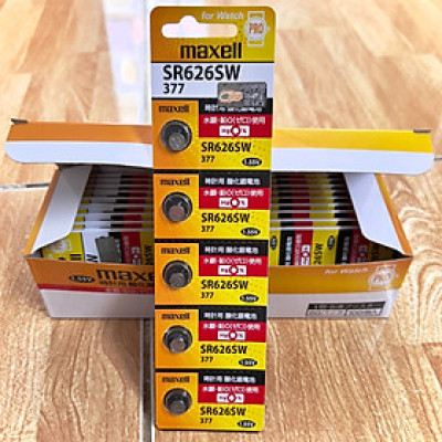 Pin Maxell Silver Oxide 1.55V SR626SW 377