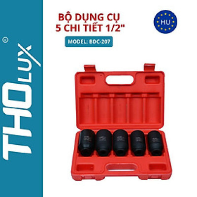 Bộ dụng cụ 5 chi tiết 1/2" BDC-207