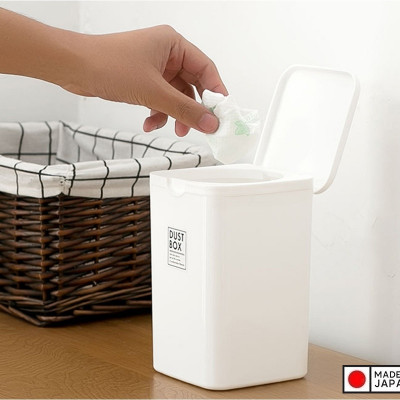 Thùng rác mini Yamada , thiết kế nắp mở tiện dụng, dễ dàng tháo nắp - nội địa Nhật Bản