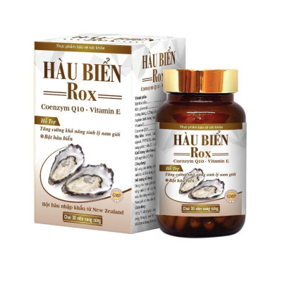 Hàu Biển ROX tăng cường sinh lý nam, bổ thận, tráng dương - Hộp Trắng 30 viên