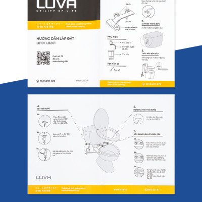 Thiết bị rửa vệ sinh thông minh LUVA - LB201