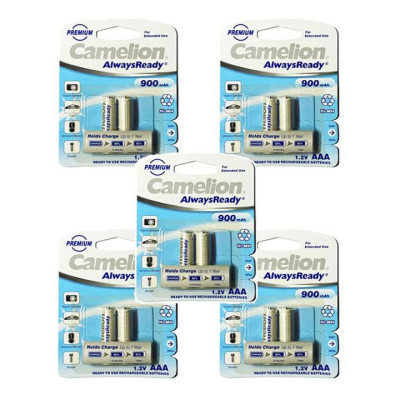 Bộ 02 pin nhỏ sạc AAA 1.2V 900mAh Camelion  