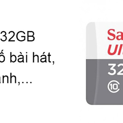 Thẻ Nhớ Micro SDHC SanDisk UHS-1 32GB Class 10 - Hàng Chính Hãng