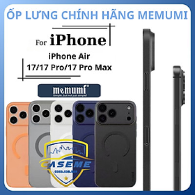Ốp lưng cho iPhone Air, iPhone 17, iPhone 17 Pro, iPhone 17 Pro Max Memumi Slim Case Magnetic siêu mỏng - Hàng Nhập Khẩu