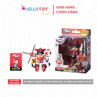 Đồ chơi Robot Little Mighty Guard X HC-F-011SD, nhựa PVC, không dùng pin, phù hợp cho trẻ trên 37 tháng, có QR code, màu sắc nổi bật