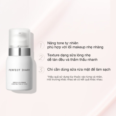 Kem dưỡng nâng tông da PERFECT DIARY 40g dưỡng ẩm mỏng nhẹ sáng da tức thời