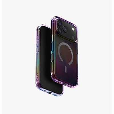 Ốp lưng Cho iPhone 17 Series UNIQ Iridescia Hiệu Ứng Holographic Chuyển Sắc Cầu Vồng Sạc Không Dây MagClick Hàng Chính Hãng