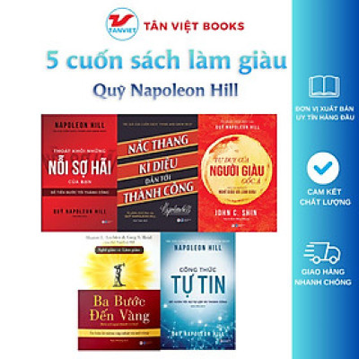 Combo 5 Cuốn Sách Làm Giàu Của Quỹ Napoleon Hill - Bản Quyền
