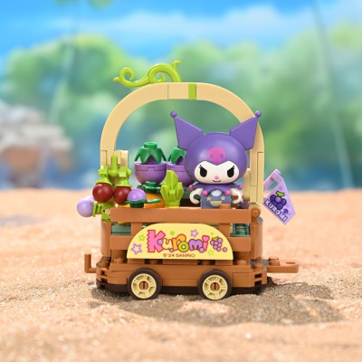 Đồ chơi - KEEPPLAY - 20834 Bộ đồ chơi xếp hình mô hình Kuromi đi hái trái cây ở vườn (KT 10.5x10.5x6.5cm)