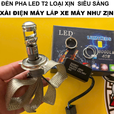 Đèn Pha LED Bi Cầu T2 Siêu Sáng – Lắp Xe Máy Ô Tô Dễ Dàng, Không Cần Độ Chế Siêu Bền