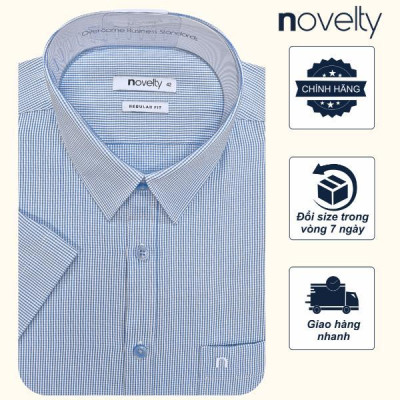 ÁO SƠ MI NAM NGẮN TAY NOVELTY REGULAR FIT RECYCLED