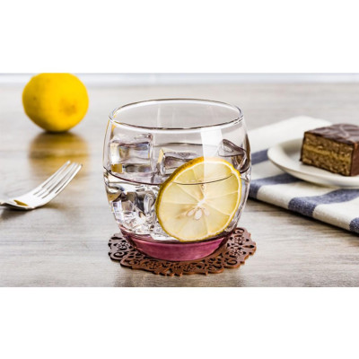 [Chính hãng] Bộ cốc (ly) thủy tinh thấp màu hồng Luminarc Salto 6 chiếc dung tích 32cl - J5386/H5806