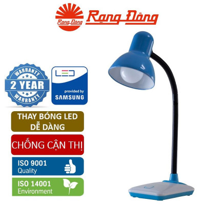 Đèn bàn (đèn học chống cận) LED 5W Rạng Đông - màu Xanh (RD-RL-26.LED)