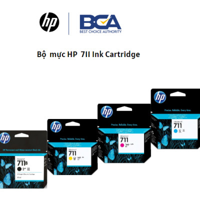 Mực In Phun HP DesignJet 711 Yellow Ink Cartridge (CZ132A) 29ml - Hàng Chính Hãng
