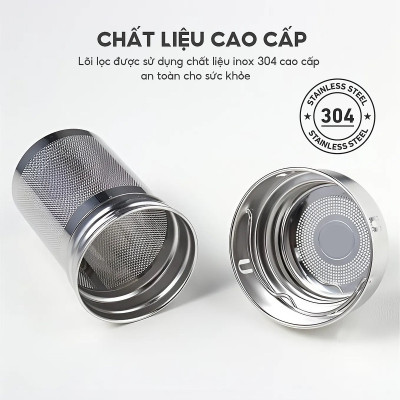 Bình giữ nhiệt Inox 316 Lê Bên Làng LBL1661 dung tích 850ml lõi lọc trà đi kèm