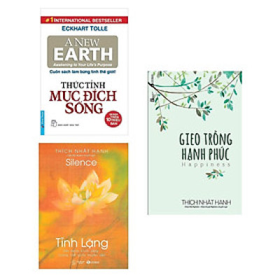 Combo Sách Kỹ Năng Thay Đổi Cuộc Đời: Thức Tỉnh Mục Đích Sống (Tái Bản 2019) + Gieo Trồng Hạnh Phúc (Tái Bản) + Tĩnh Lặng