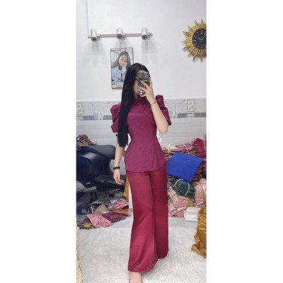 Đồ Lam Đi Chùa Gấm Tay Phồng Dệt 3D in Nổi