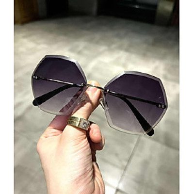 Kính mát nữ chống nắng Mắt khoan dáng ôm không viền cao cấp