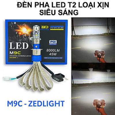 Mẫu Đèn Pha LED Bi Cầu T2 Cao Cấp – Siêu Sáng Lắp Xe Máy Ô Tô Dễ Dàng, Không Cần Độ Chế