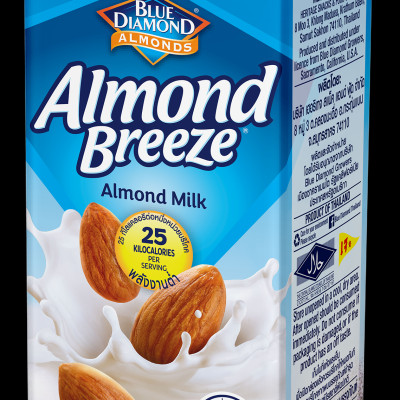 Blue Diamond - Thùng Sữa Hạt Hạnh Nhân ALMOND BREEZE Không Đường 180ml x 24 Hộp