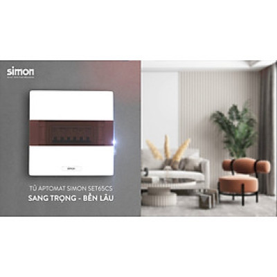 Tủ Điện Âm Tường Cao Cấp 4, 6, 9 Module SIMON - SET65CS