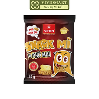 VIFON - Snack mì Vifon hương vị Phô Mai (30g/gói) - Snack mì Vifon vị Phô Mai, Snack phô mai Vifon