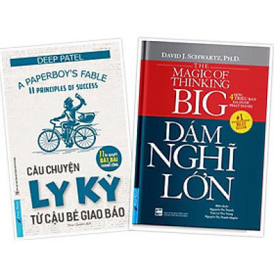Sách - Combo Câu Chuyện Ly Kỳ Từ Cậu Bé Giao Báo + Dám Nghĩ Lớn (Bìa Mềm) - First News