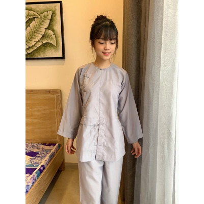 Đồ Lam Đi Chùa# Vạt Hò Nút Cây # Quần Áo # Đồ Bộ # Vải Mát # Nam Nữ