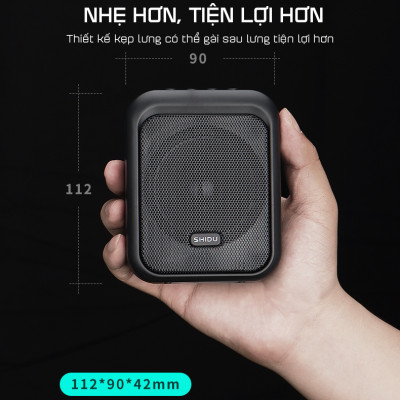 Loa Trợ Giảng Có Dây Hỗ Trợ Nghe Nhạc Bluetooth 5.0 SHIDU SD-M100 - Hàng Chính Hãng