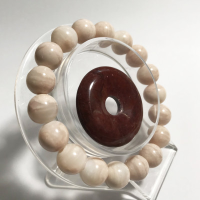 Vòng tay chuỗi hạt màu hồng phấn cho người mệnh Thổ và Hỏa trẻ trung ( nhiều size hạt)