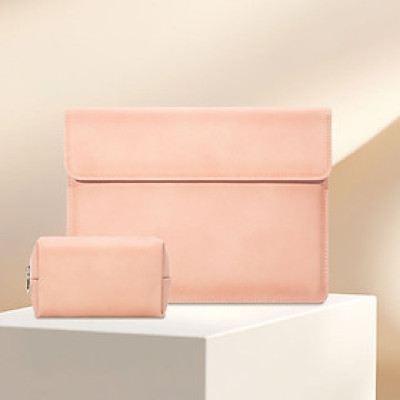 Bao da chống sốc, chống nước dành cho macbook, laptop, surface kèm ví đựng sạc, chuột - Hàng chính hãng