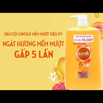 Dầu gội Sunsilk Mềm Mượt Diệu Kỳ 1.4kg