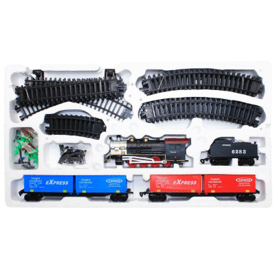 Bộ Đồ Chơi Lắp Ráp Đường Ray Và Tàu Lửa Retro Chạy Pin - Vecto VT22832