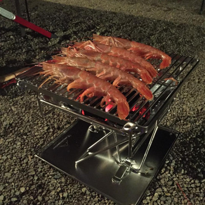 Đồ cắm trại bếp nướng campingmoon cắm trại du lịch dã ngoại bếp than xếp nướng thịt BBQ ngoài trời campout A017