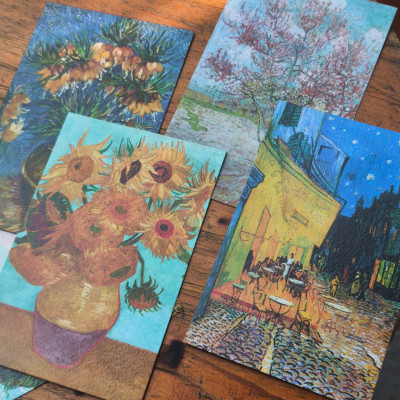 BỘ 100 POSTCARD VAN GOGH – Giấy mỹ thuật 300g cao cấp - Nho Xanh 