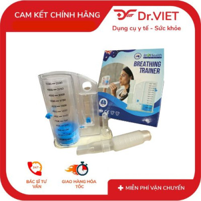 Dụng Cụ Tập Thở BIOHEALTH VIS-01 hỗ trợ và giúp phổi khỏe hơn mỗi ngày