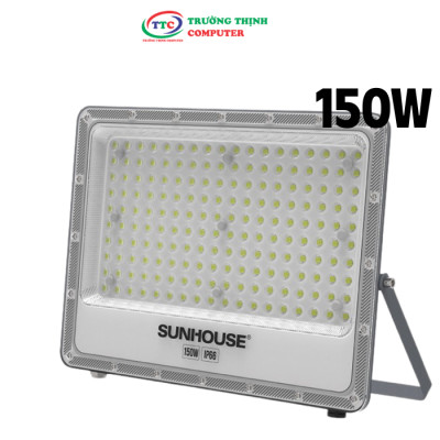 Đèn Pha led ECO Sunhouse 150W SHE-LECPL01 Sử dụng Chip LED ,Tuổi thọ 25.000 giờ