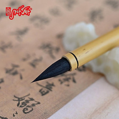 Bút lông tiểu khải Hắc Thố nét siêu nhỏ viết êm mượt, khẩu bút 0.6 cm xuất phong 2.1 cm